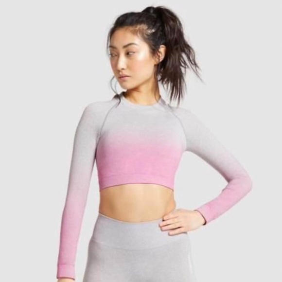 OMBRE CROPPED SHRUG TOP main image 1